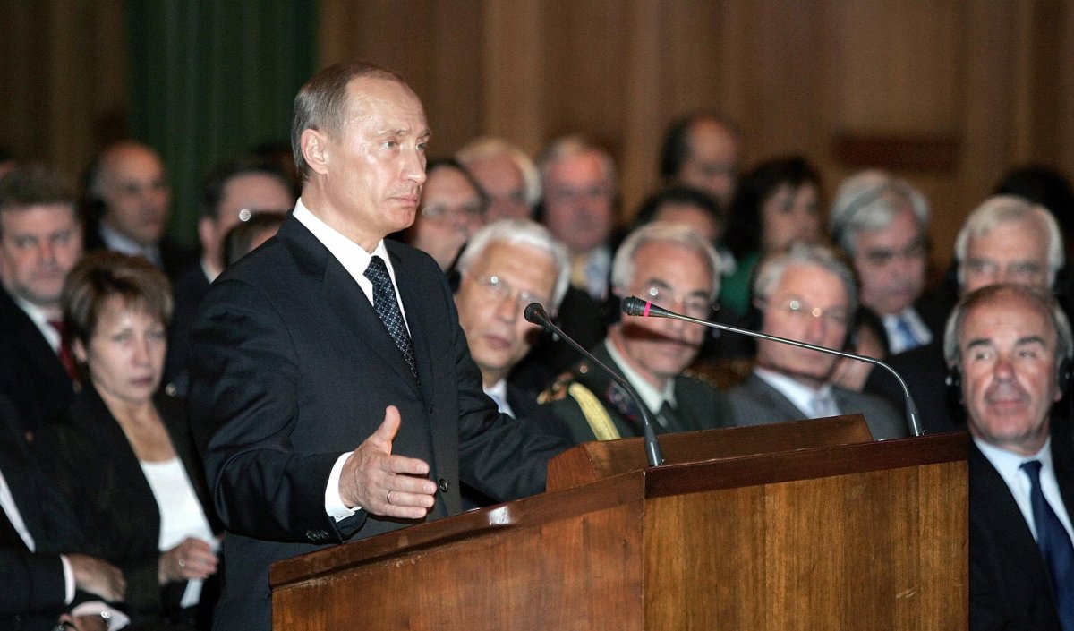 Vladimir Putin at The Hague