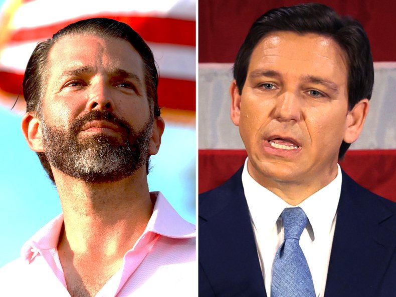 Comp Photo Donald Trump Jr. Ron DeSantis