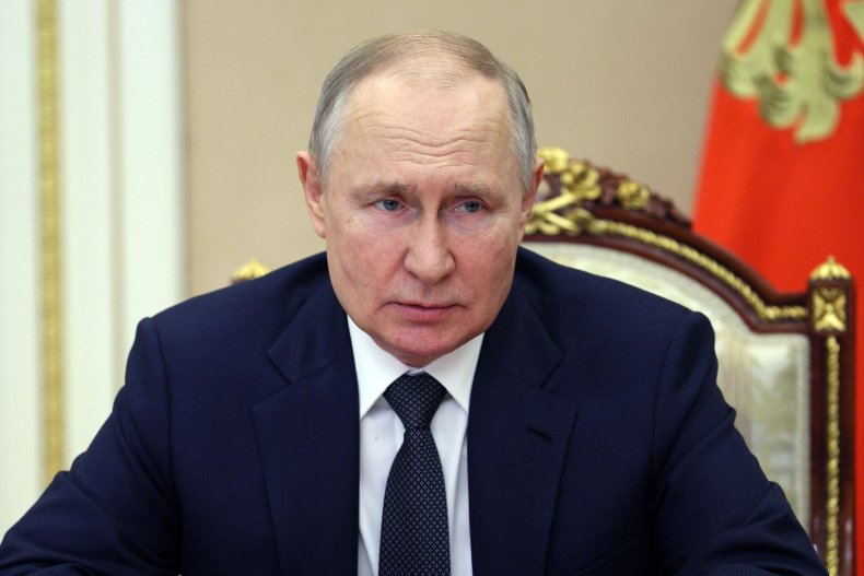 Russia president Vladimir Putin in Moscow Kremlin