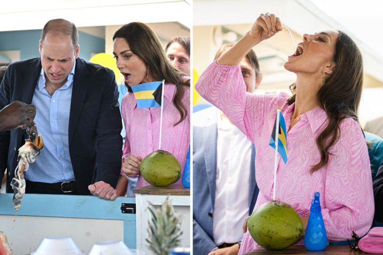 Kate Middleton déguste une salade de conques aux Bahamas