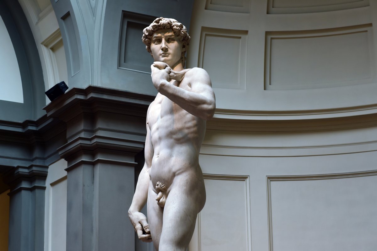 The David statue by Michelangelo