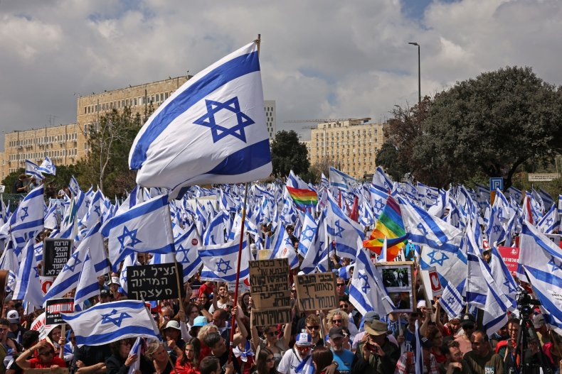Les protestations d'Israël