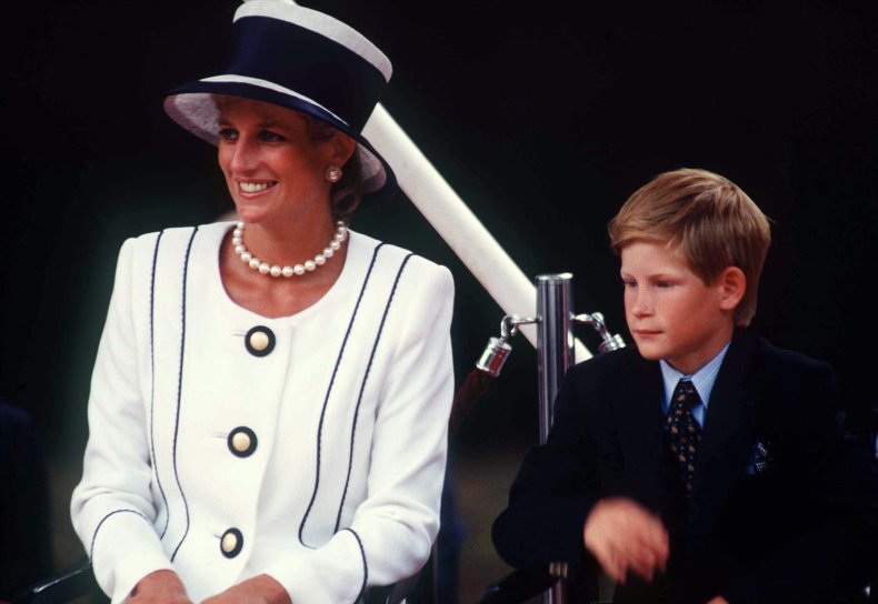La princesse Diana et le prince Harry