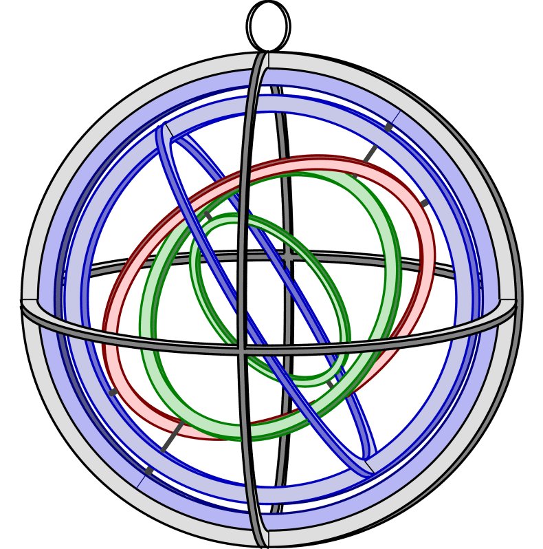 Reconstruction du météoroscope à neuf anneaux de Ptolémée