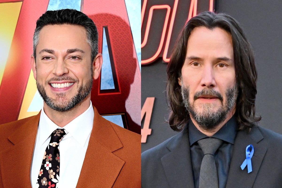 Zachary Levi and Keanu Reeves