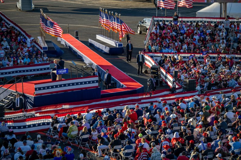 Donald Trump's Waco Rally Attendance Was a Lot Smaller Than He Thinks