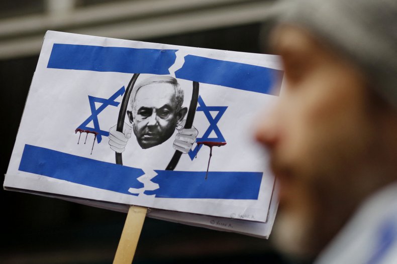 Anti-Benjamin Netanyahu protests in New York City