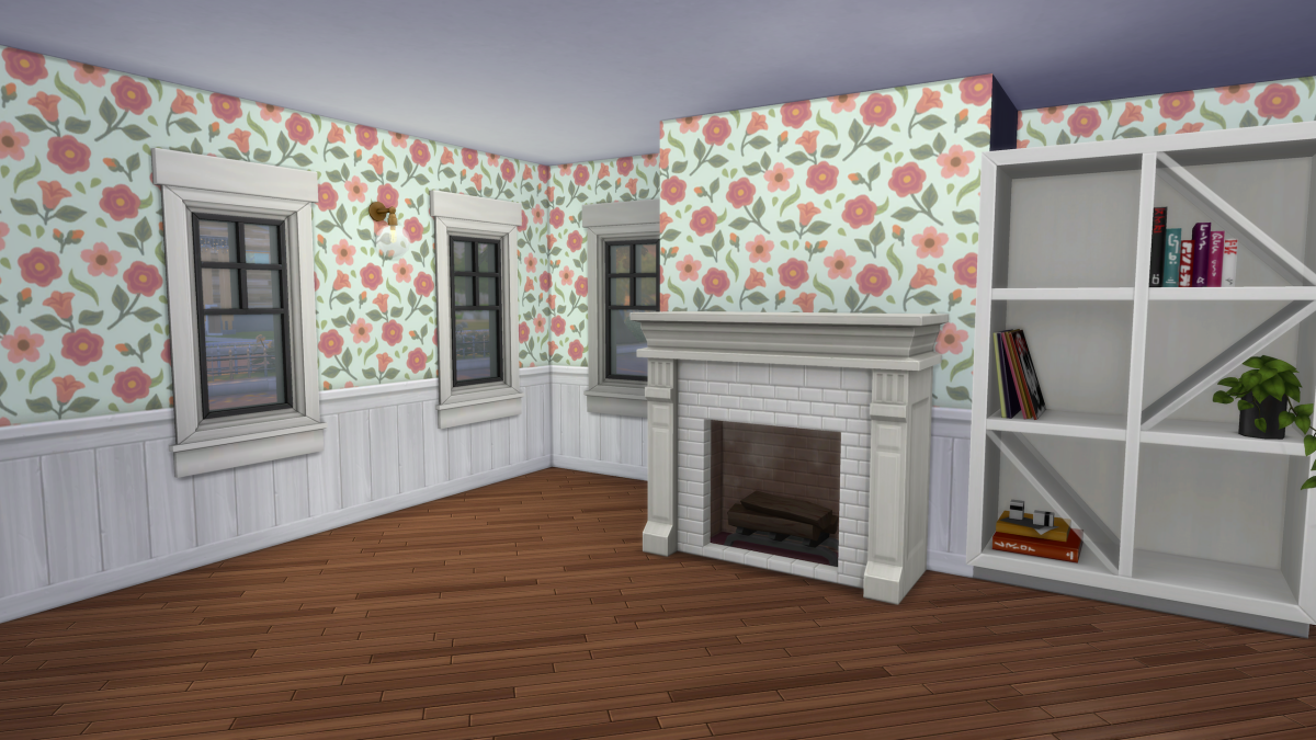 Scamman's Sims 4 living room design 