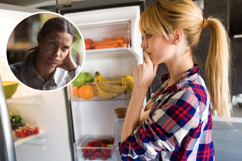 Woman fat shames person for snacking