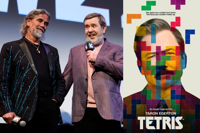   Henk Rodgers et Alexey Pajitnov, affiche de Tetris