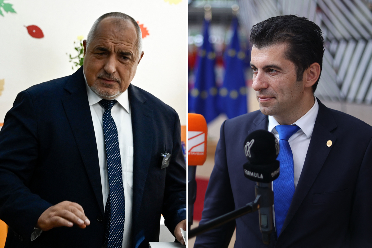 Boyko Borisov and Kiril Petkov Bulgaria election