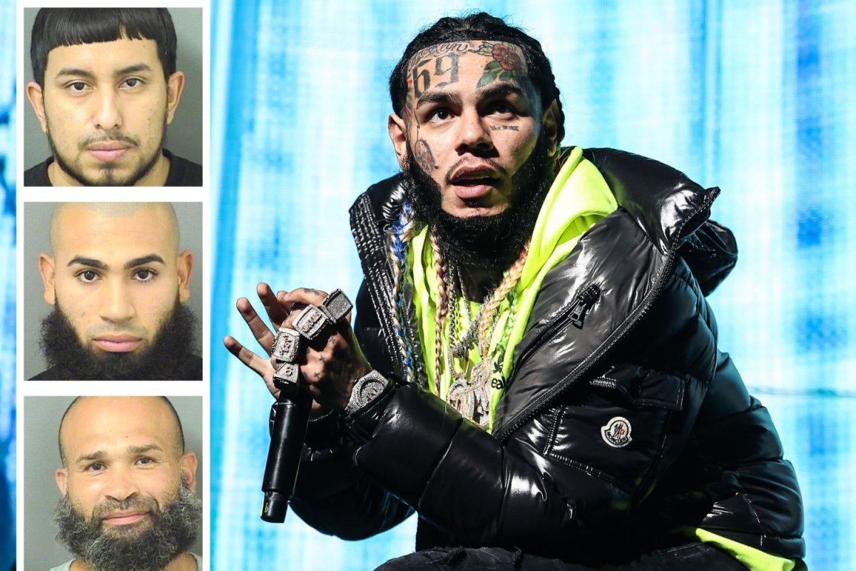 6ix9ine and arrested suspects