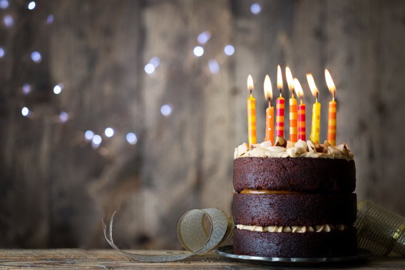 gâteau d'anniversaire chocolat orange bougies