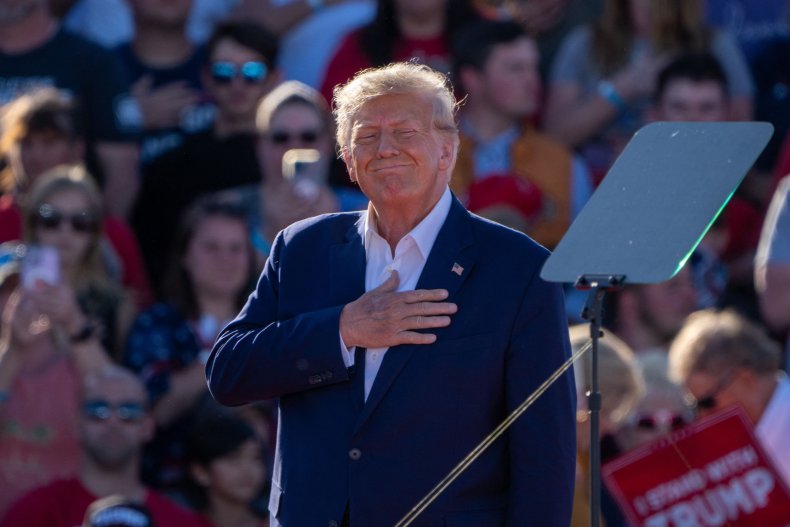 Donald Trump assiste à un rassemblement à Waco
