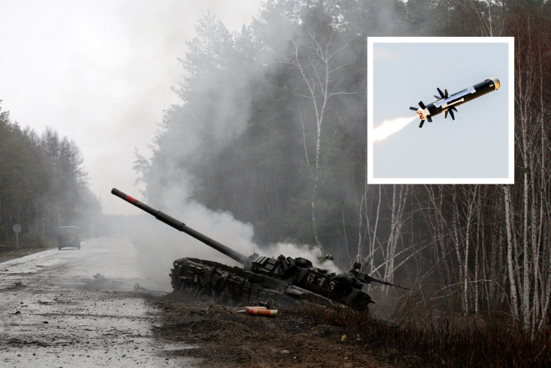 Ukrainian Javelin missile video