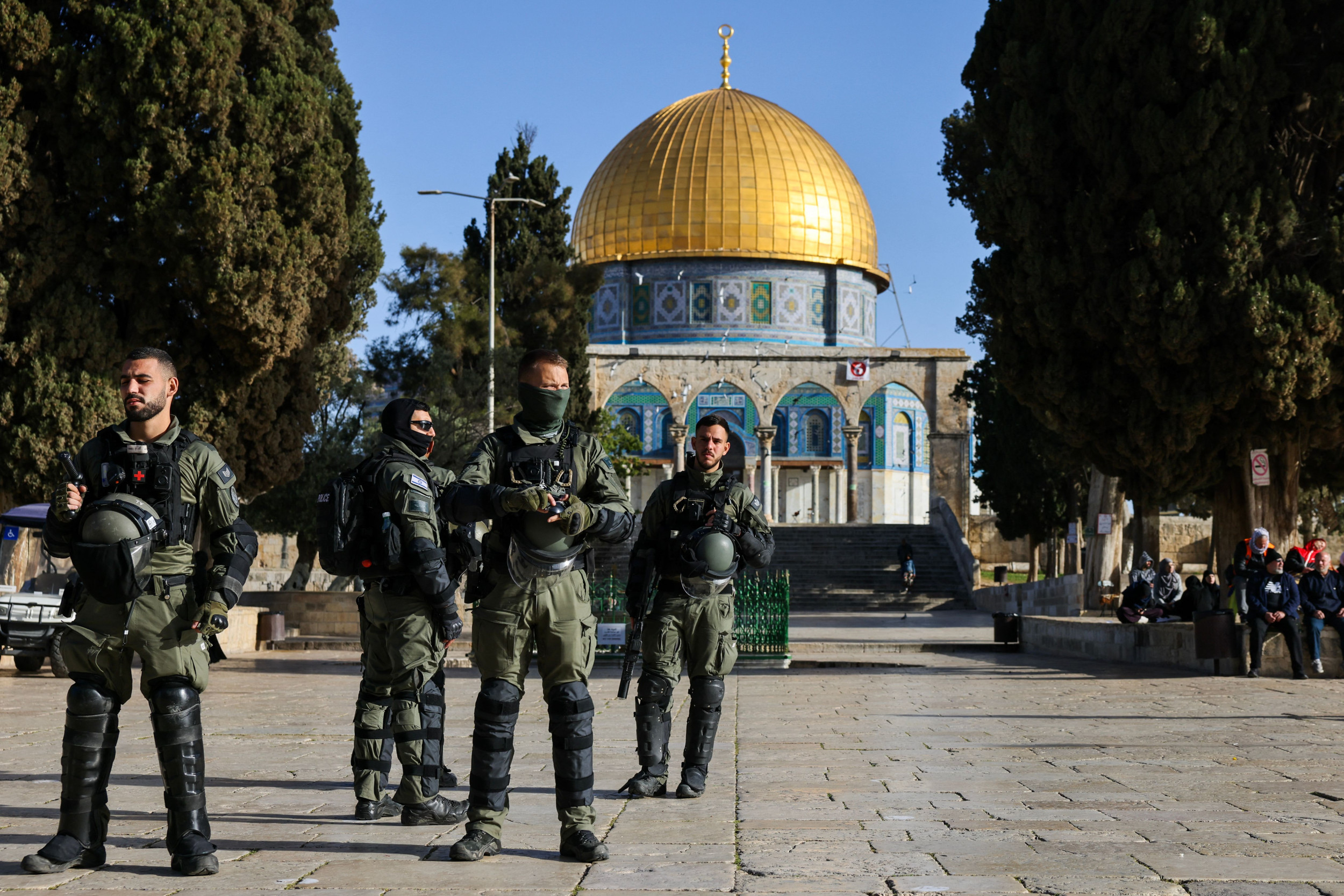 Israel Security Forces Al Aqsa Mosque Jerusalem 