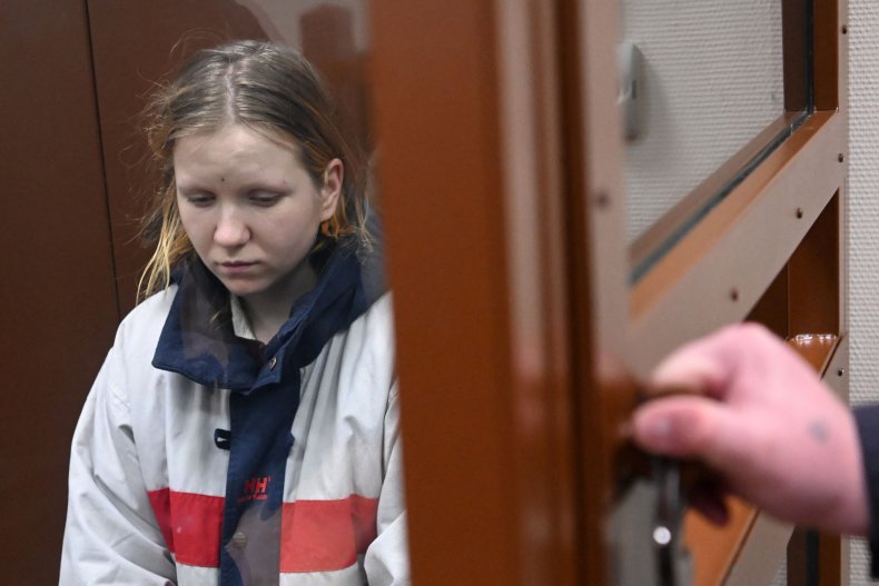 Darya Trepova in court after bomb attack