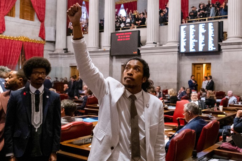 Tennessee Republican votes against ousting Justin Jones