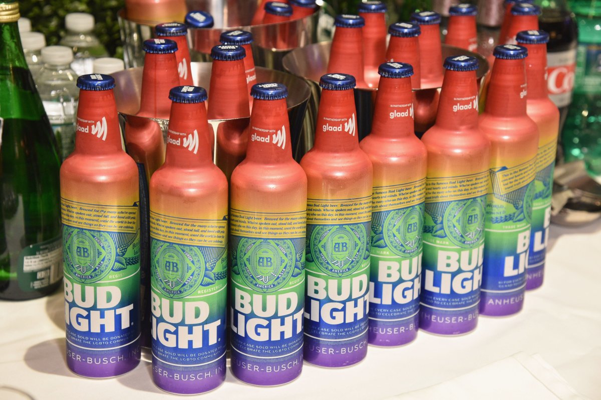 Bud light LGBTQ bottles 
