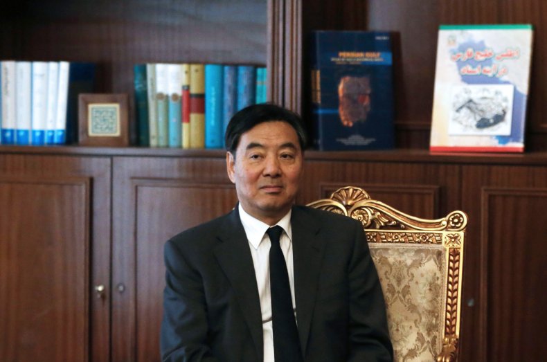 Zhai Jun during a meeting with Iran