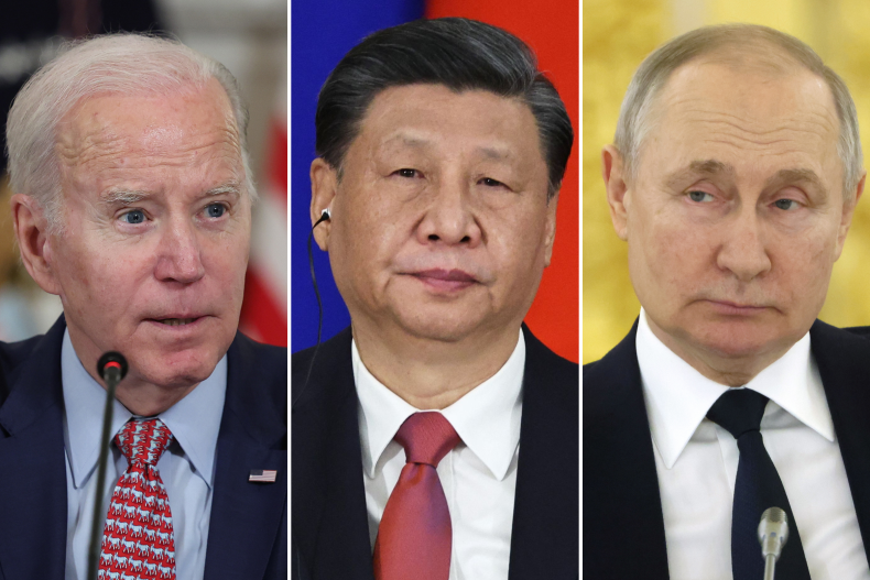 Biden, Xi, Putin, kombinasi, foto