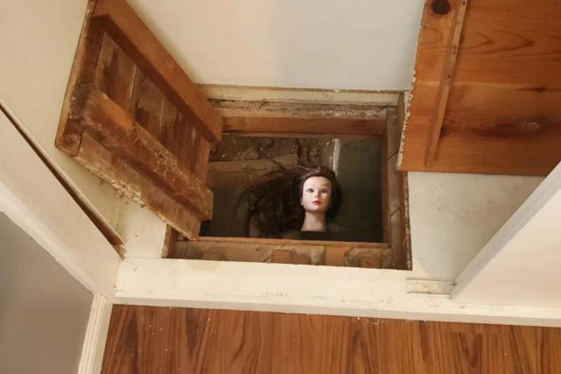 Crawl space doll