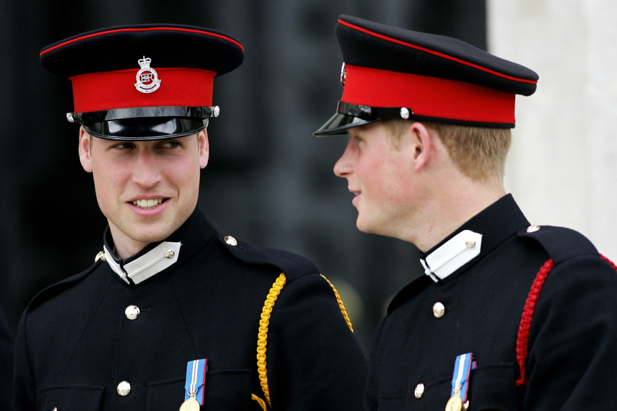 Prince William and Prince Harry Sandhurst