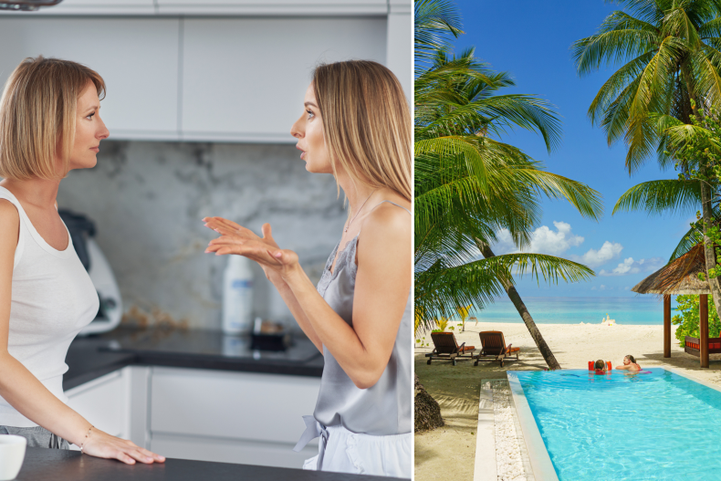 Sisters argue vacation