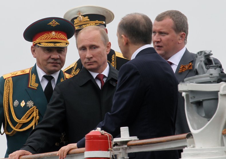 Russian President Vladimir Putin in Crimea