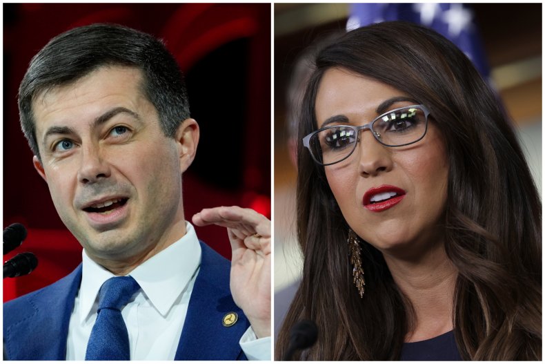 Pete Buttigieg and Lauren Boebert