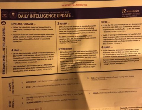 vladimir putin russia ukraine war leaked documents