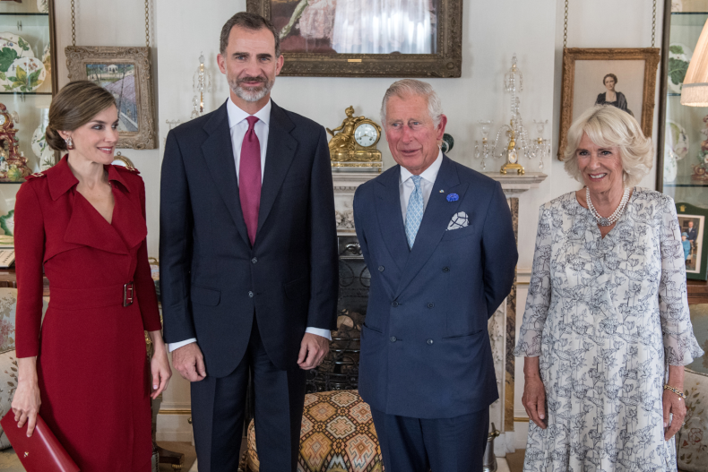 Raja Filipe, Ratu Letizia, Charles dan Camilla