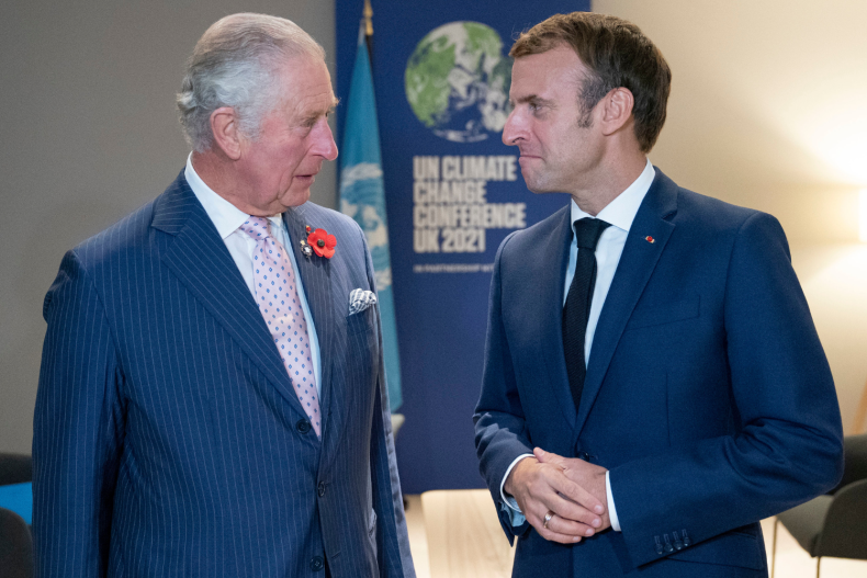 Raja Charles III dan Presiden Emmanuel Macron 