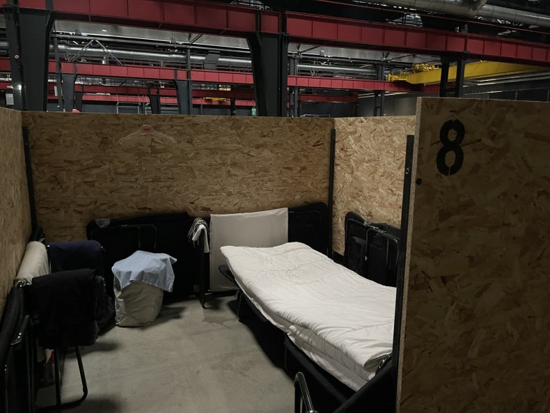 Refugee sleeping quarters