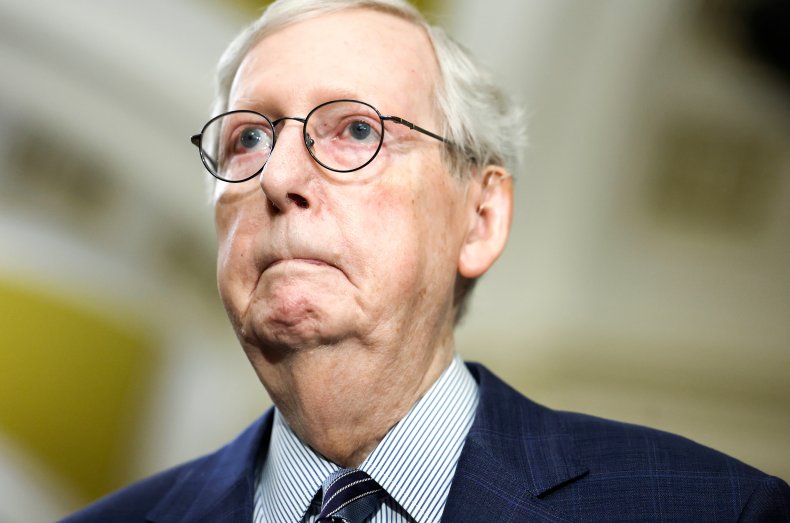Mitch McConnell Dodges Trump Indictment Question