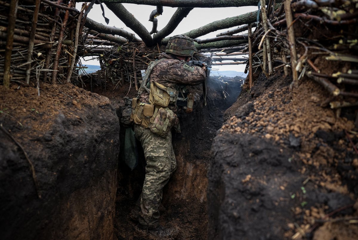 A Ukrainian infantryman