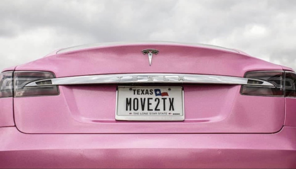 Marie Bailey's 'MOVE2TX' Tesla