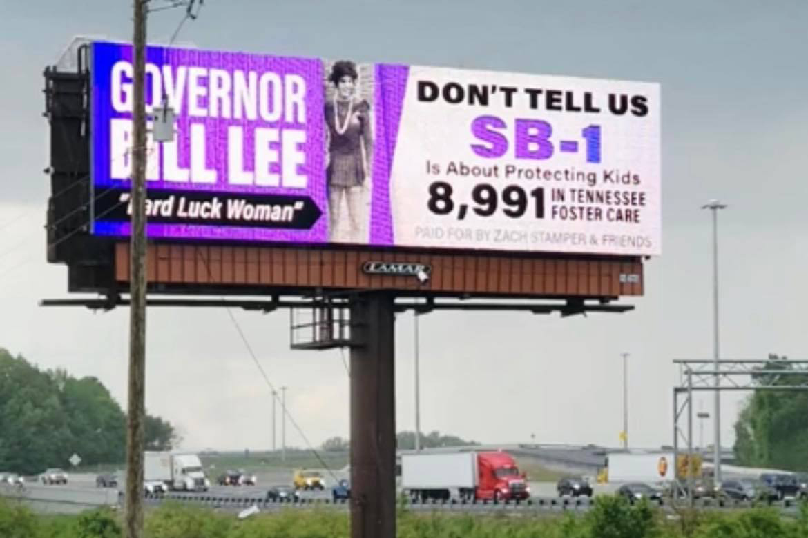 Billboards Roast Tennessee Governor, Republicans on Anti-LGBTQ+ Laws