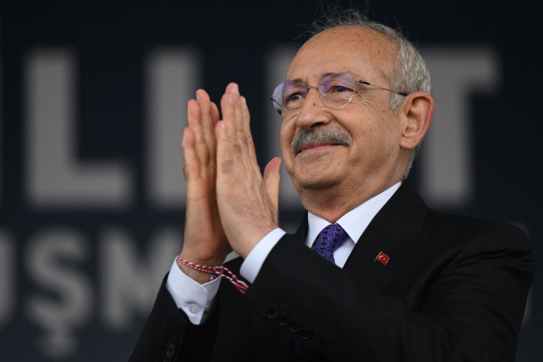 Kemal Kilicdaroglu at rally in Canakkale Turkey