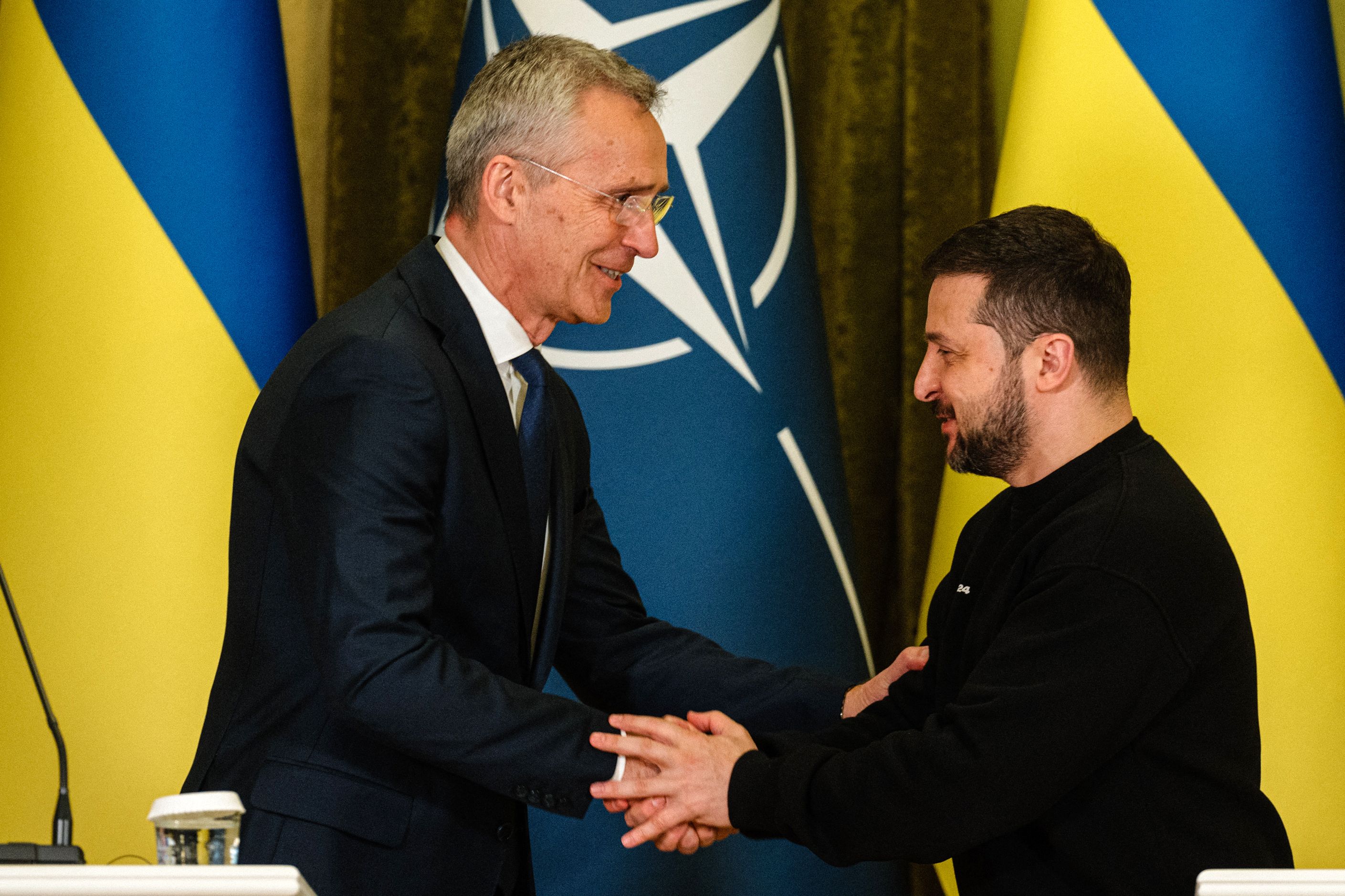 Zelensky Hails Jens Stoltenberg Visit As 'New Chapter' In NATO ...