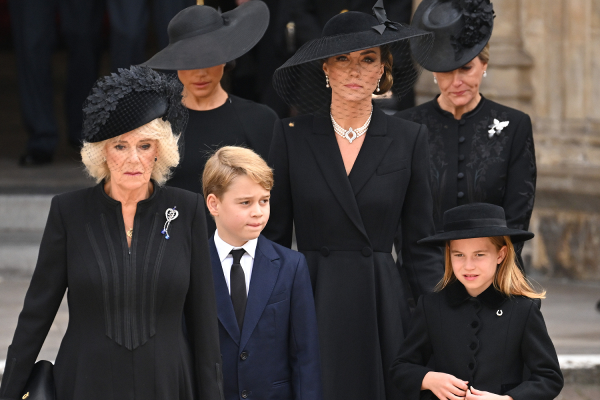 Princess Charlotte Attending State Funeral