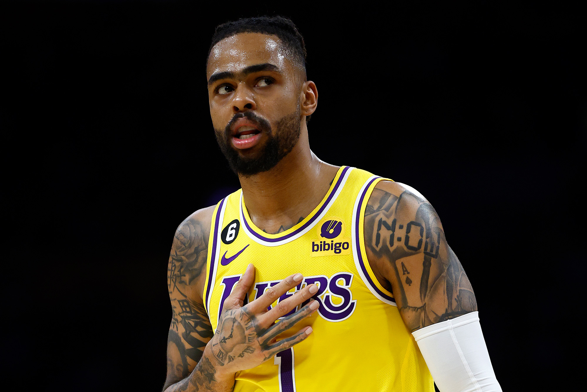 Video Of D Angelo Russell Daring Nba To Fine Him Over Drink Splits Internet