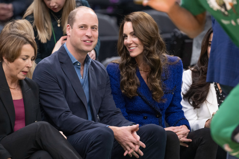 Prince William and Kate Middleton Celtics Game