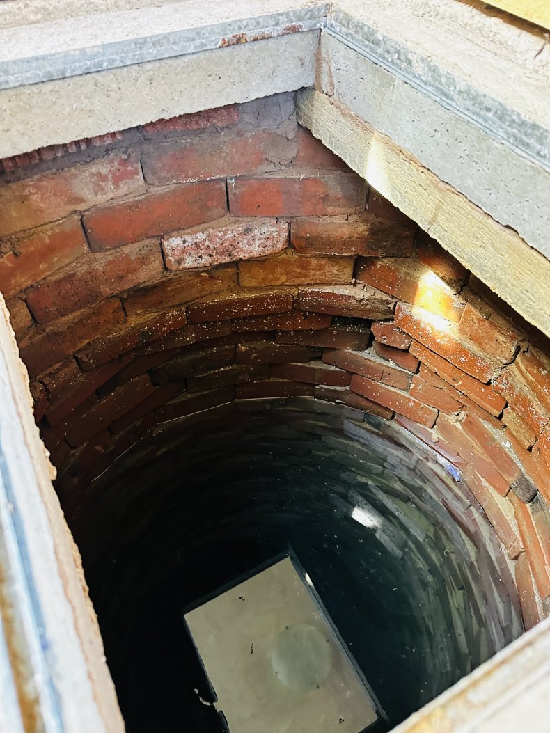 View of a well in Victorian home.