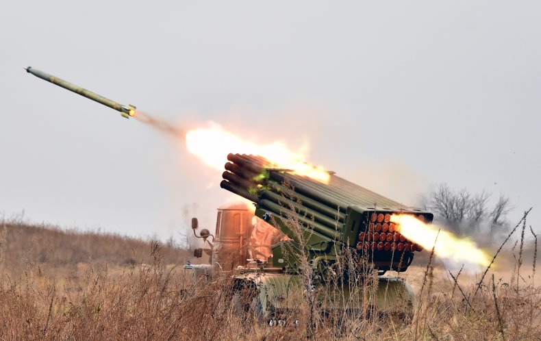 feu d'usine russe MLRS 