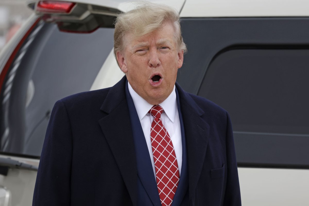 Donald Trump at Scotland's Aberdeen Airport