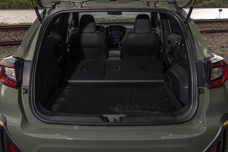 2024 Subaru Crosstrek cargo area seats lowered