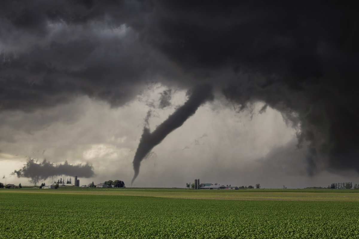 Tornado in field 