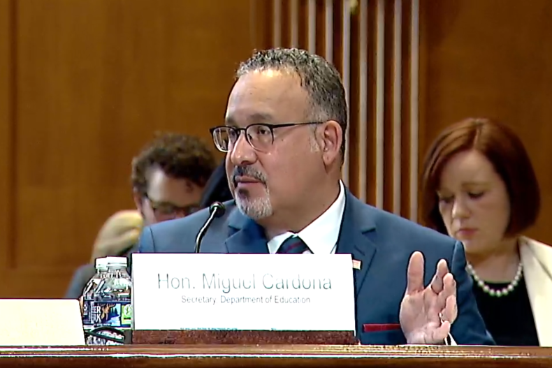 Senate Appropriations Hearing Miguel Cardona