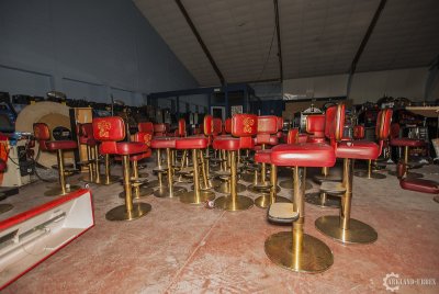 The abandoned casino games and slots. The abandoned casino games and slots.